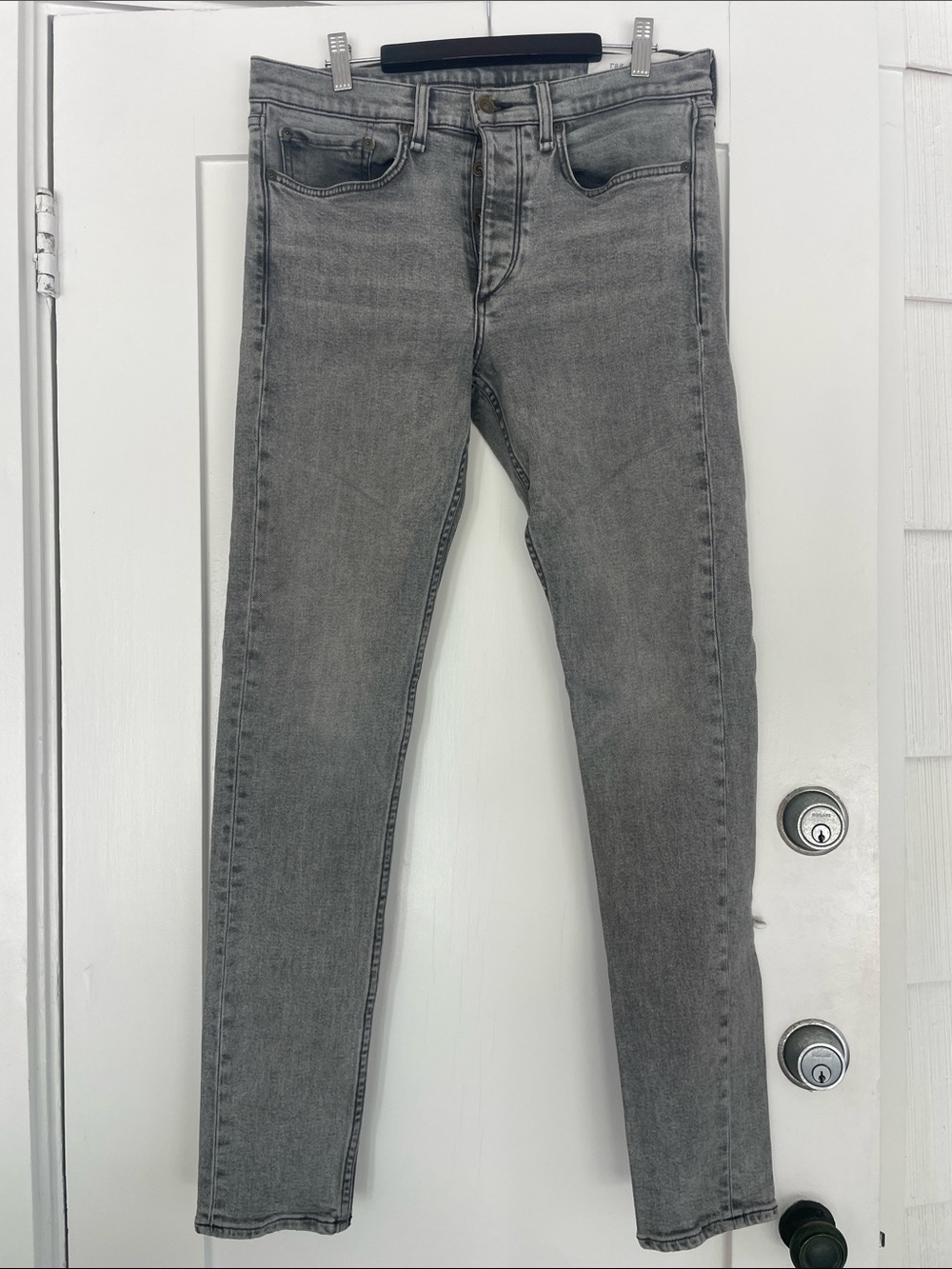 rag & bone Men's Skinny Jeans in Grey Wash